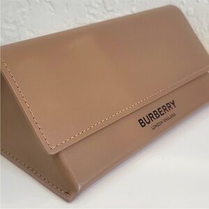 Burberry Tan Sunglasses Case Purse Accessory Pouch Eye Glasses Holder